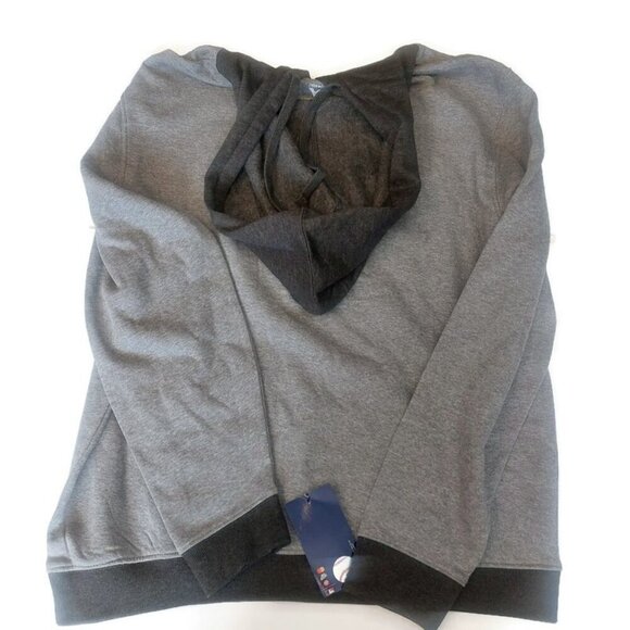 Detroit Tigers Mens Large Hoodie Sweatshirt Long Sleeve 2 Tone Gray Majestic - Picture 4 of 4